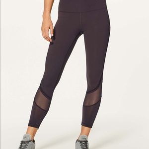 Lululemon 7/8 Mesh Leggings (Black)